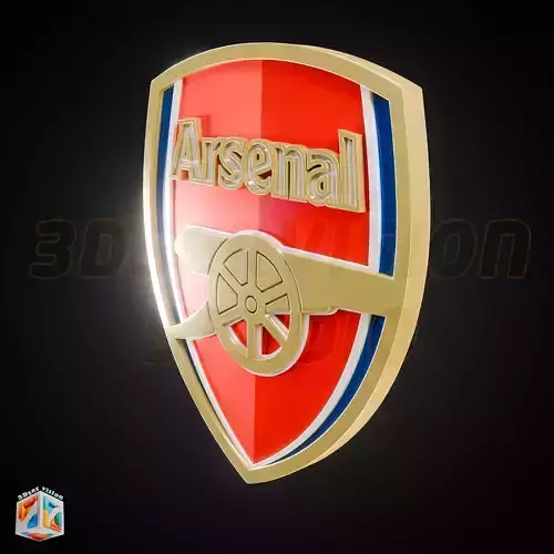 Arsenal FC Logo Badge - cinematic - 3D print