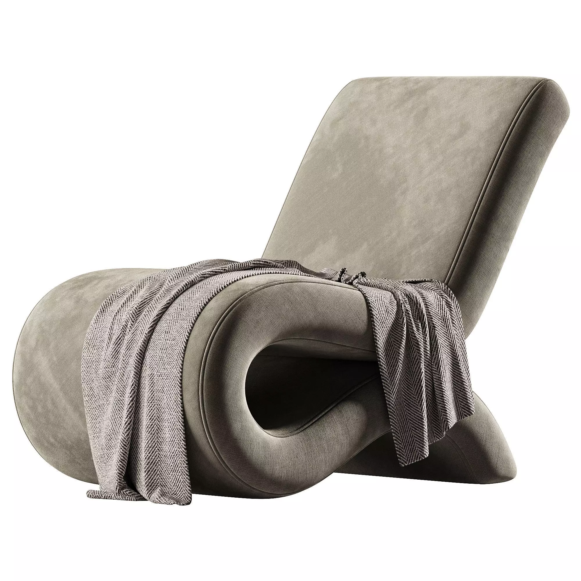 Boucle Chair Bond by Eichholtz Low-poly 3D model_1