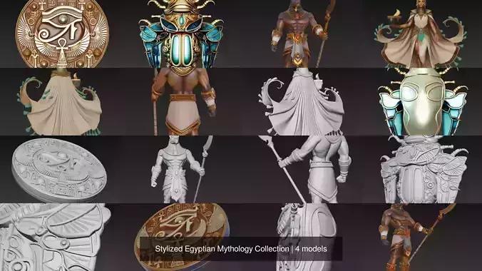 Stylized Egyptian Mythology Collection