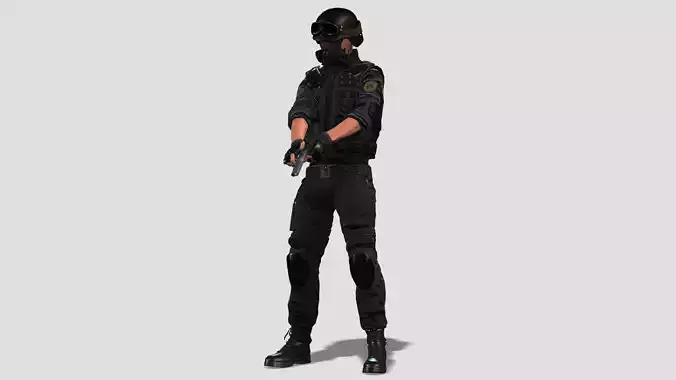 Special Forces Police Commando Military Officer