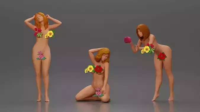 3 Naked Women - September 1