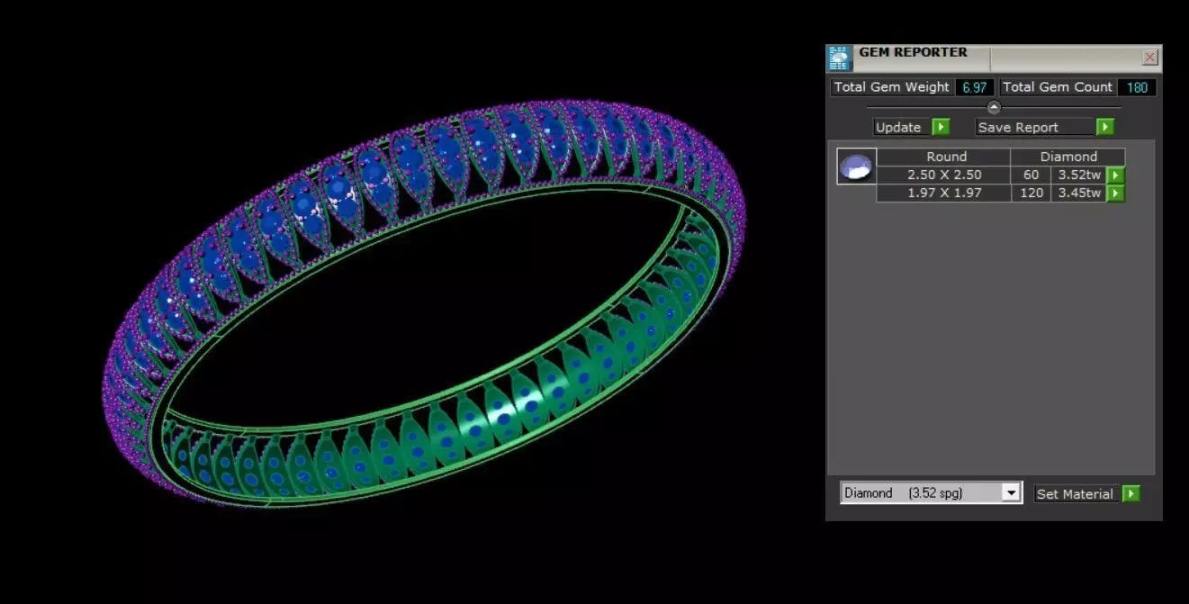 Bracelets 3D print model_3