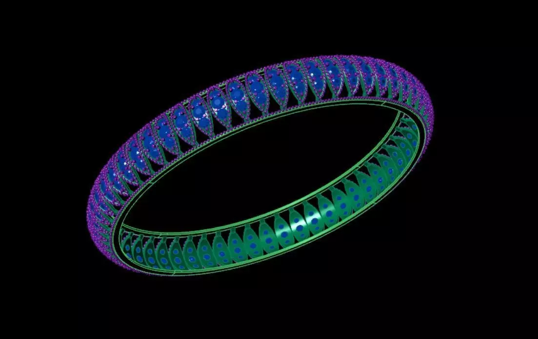 Bracelets 3D print model_2