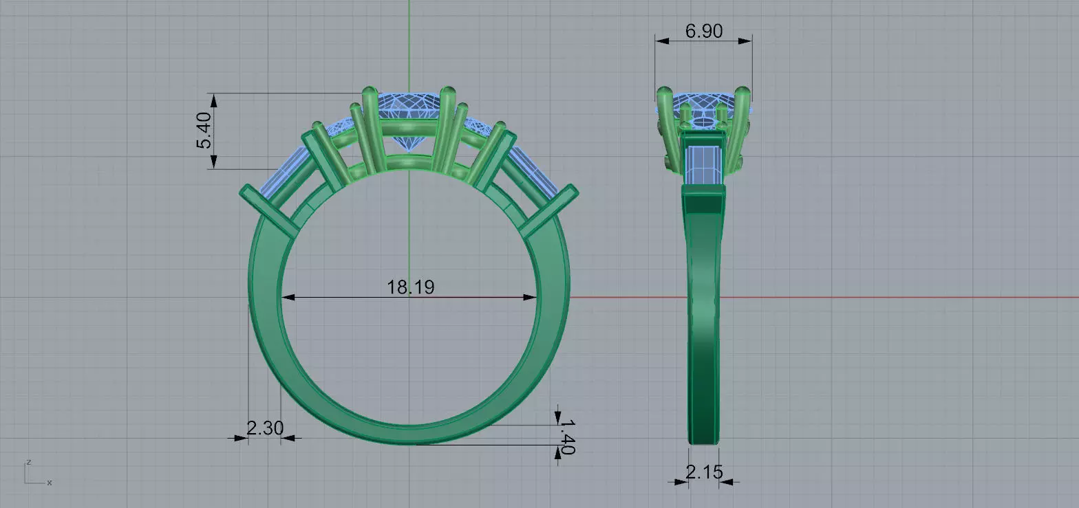 Gold N1583 3D print model_7