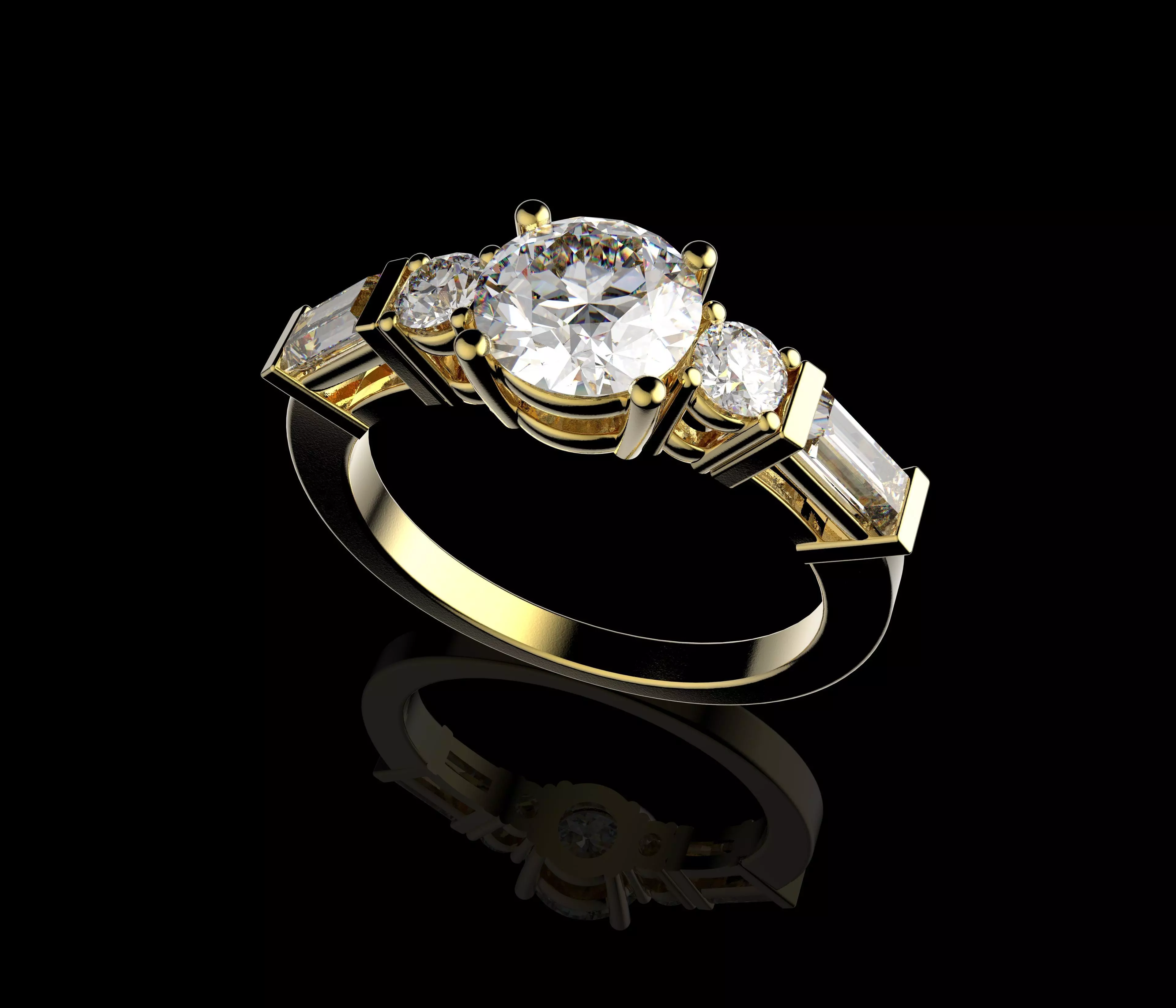 Gold N1583 3D print model_6