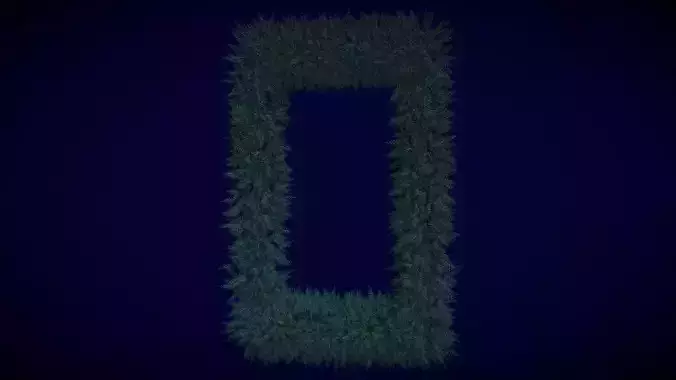 Christmas Wealth Frame Low-poly 3D model