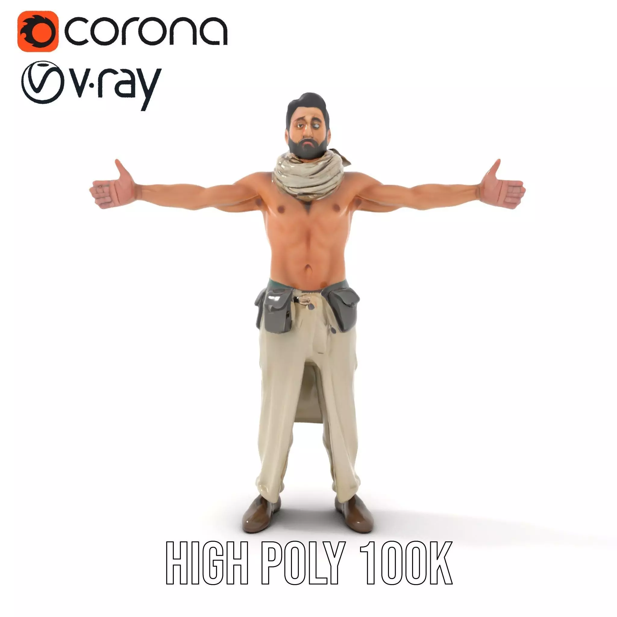 Desert Explorer model pack Low-poly 3D model_12