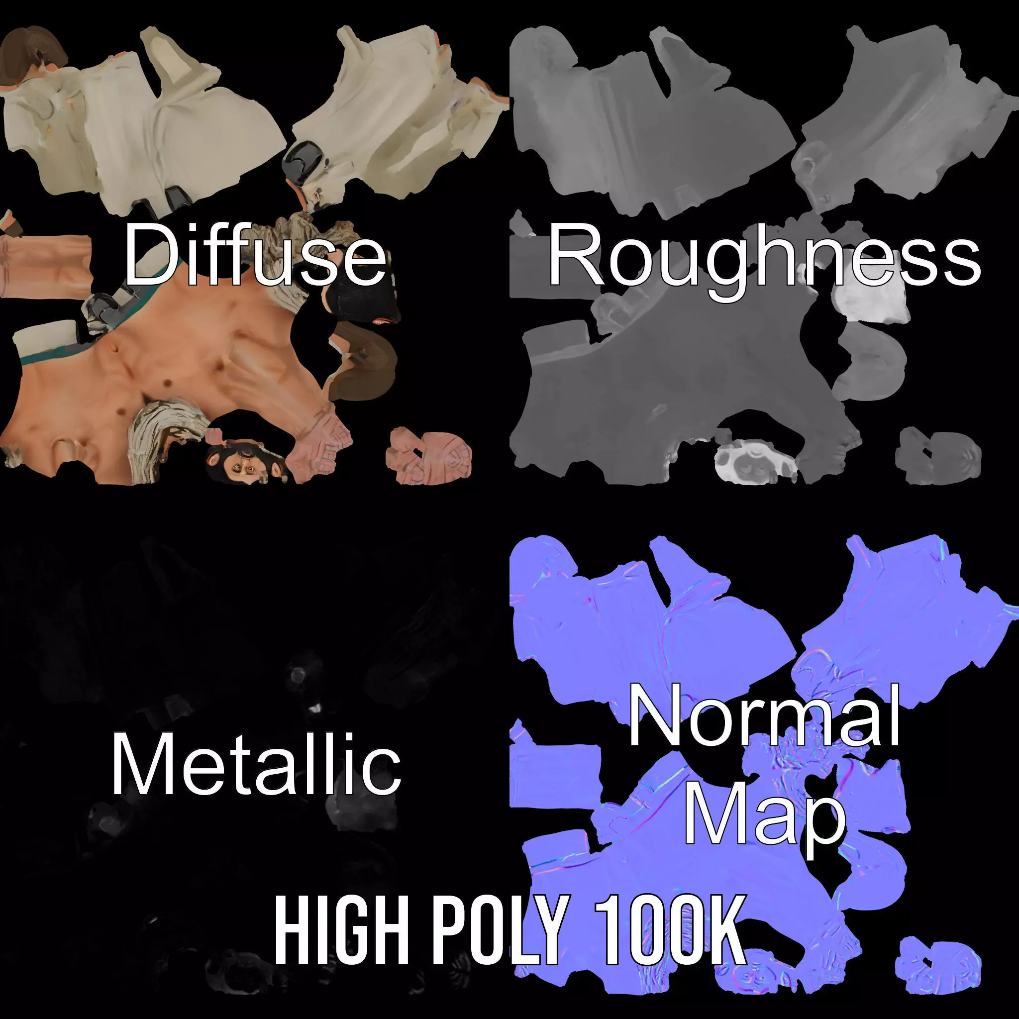 Desert Explorer model pack Low-poly 3D model_3