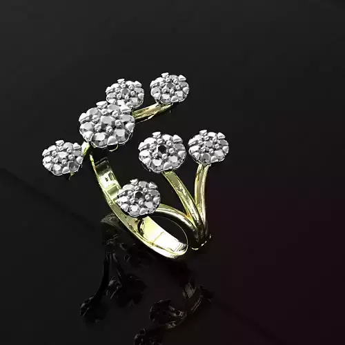 luxurious cocktail ring