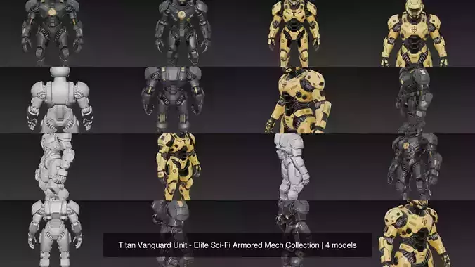 Titan Vanguard Unit - Elite Sci-Fi Armored Mech Collection