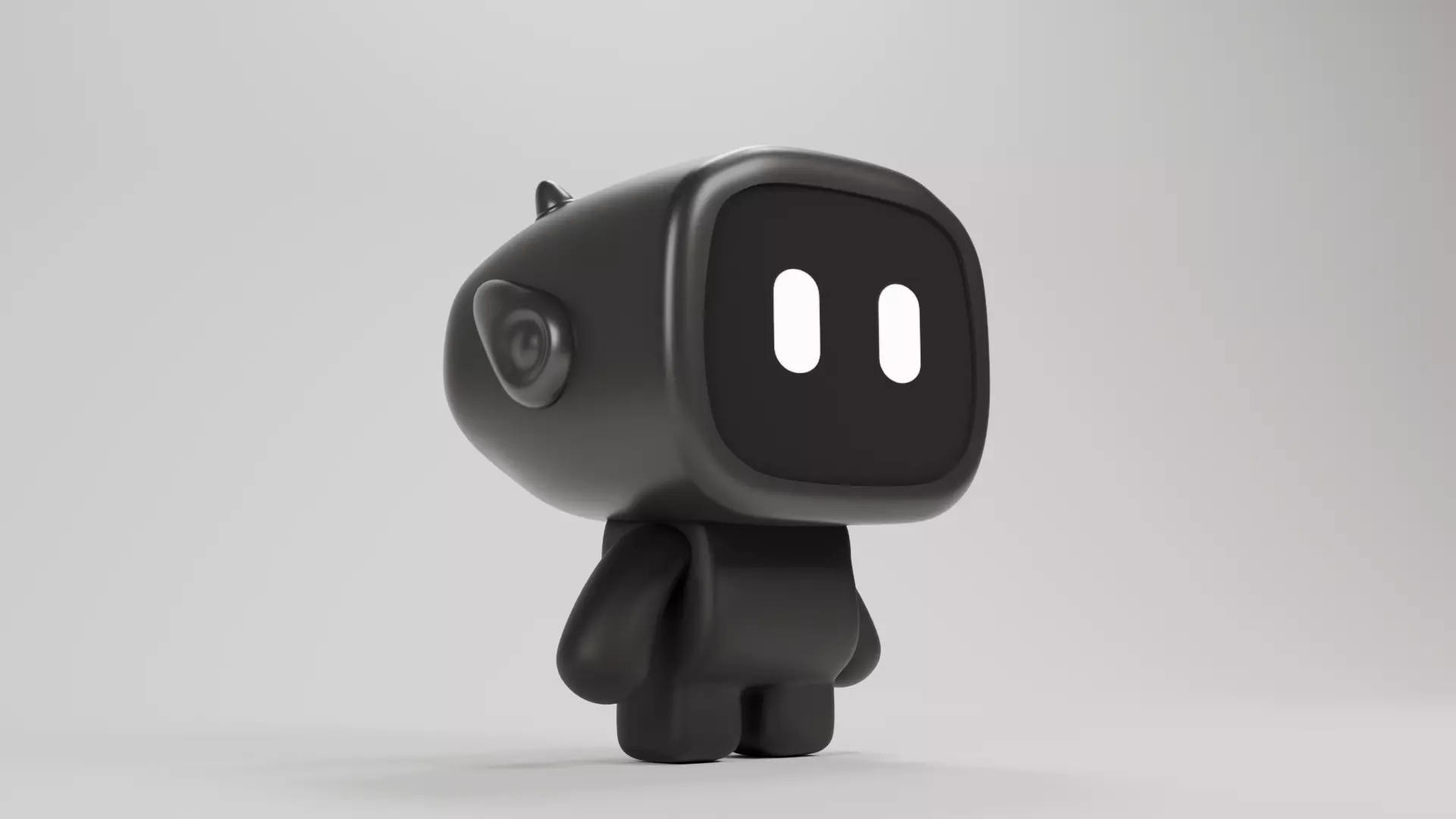 boop mini robot Low-poly 3D model_0