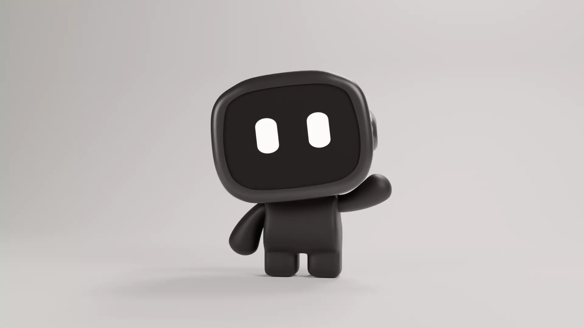 boop mini robot Low-poly 3D model_3