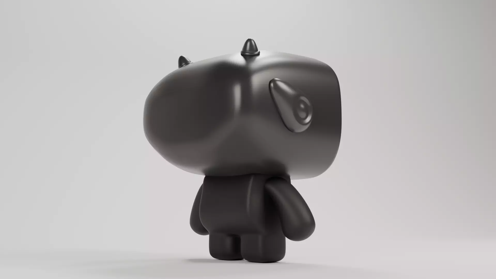 boop mini robot Low-poly 3D model_2