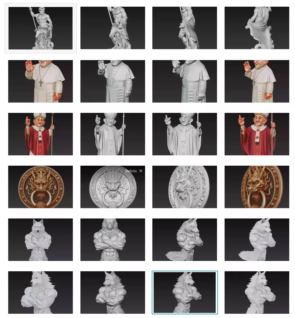 Mythic Guardians - Sacred Icons - Fantasy Sculpture Collection _0