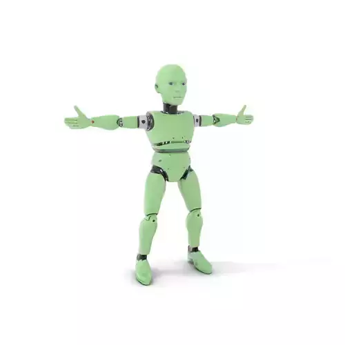Green Humanoid Robot model pack
