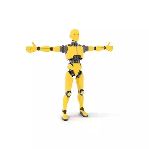 Yellow Robot Android model pack
