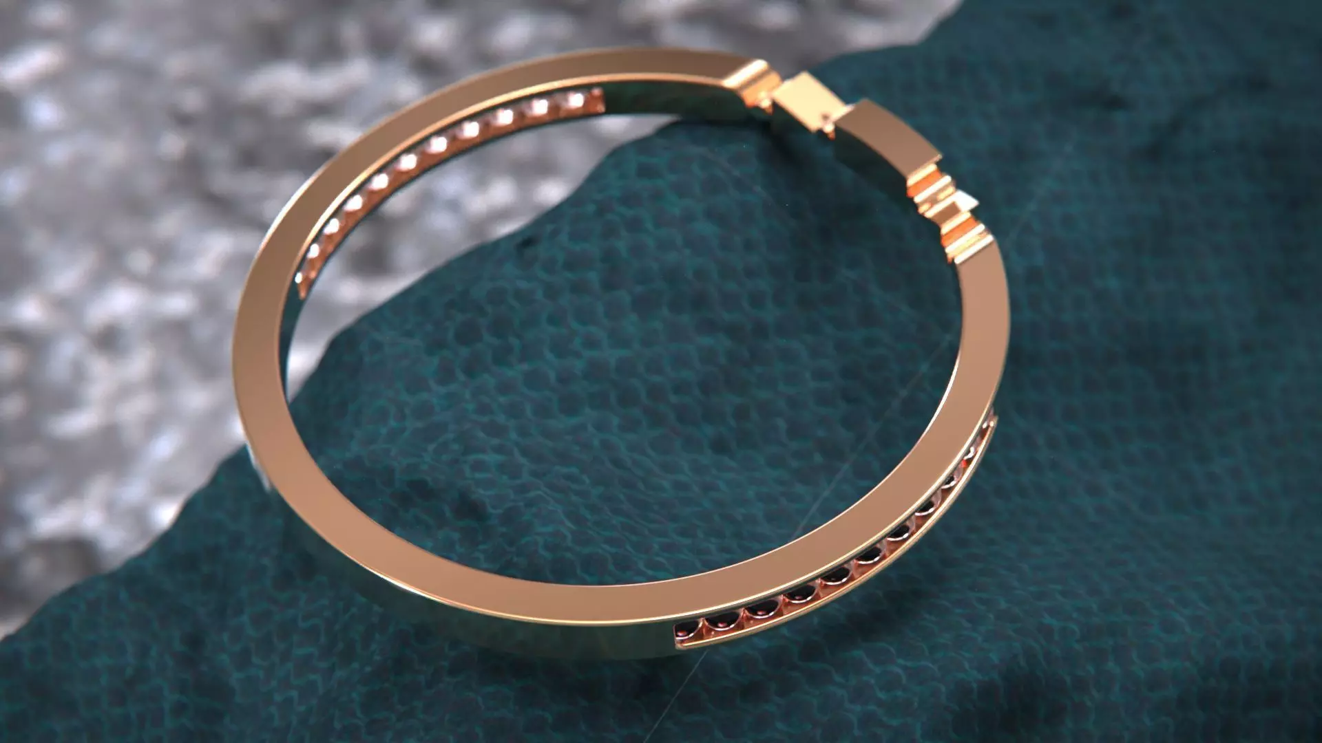 Crystal Geometry ring 3D model_3