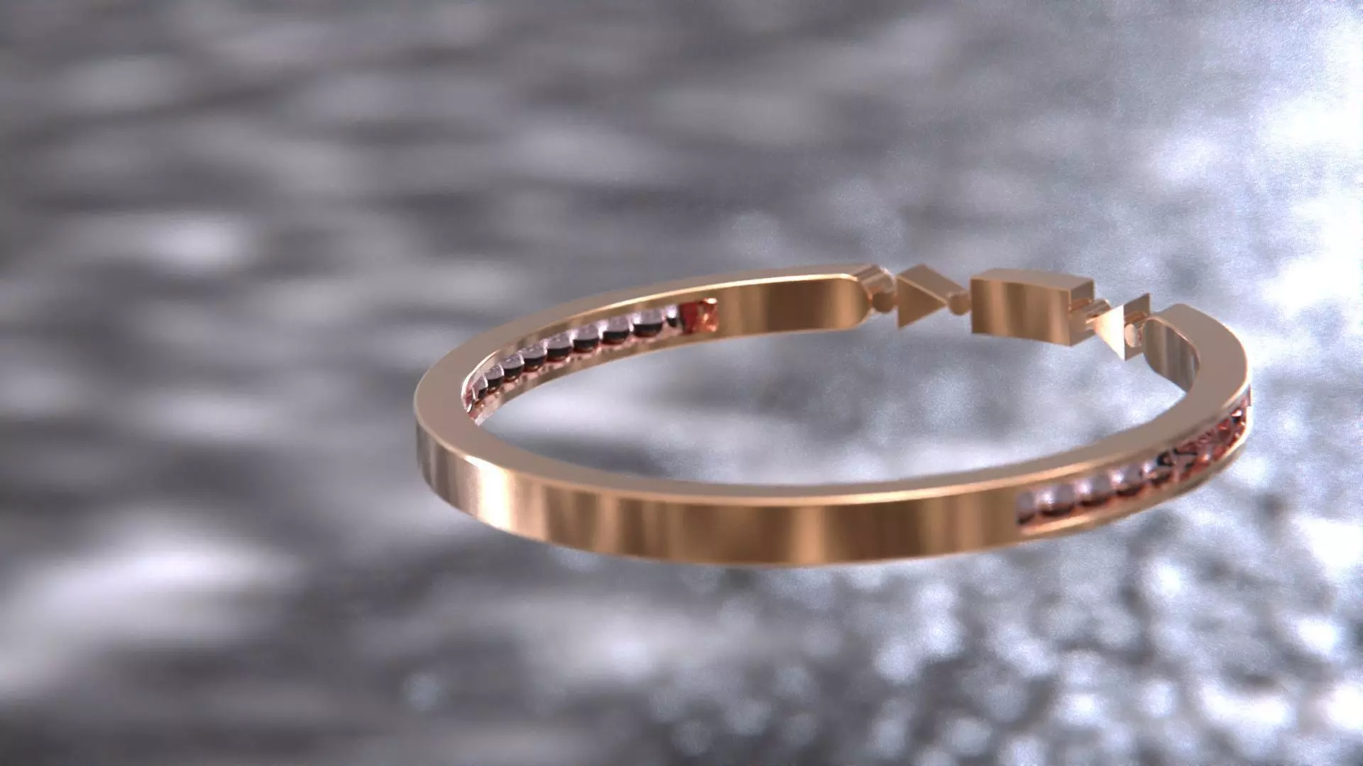 Crystal Geometry ring 3D model_11