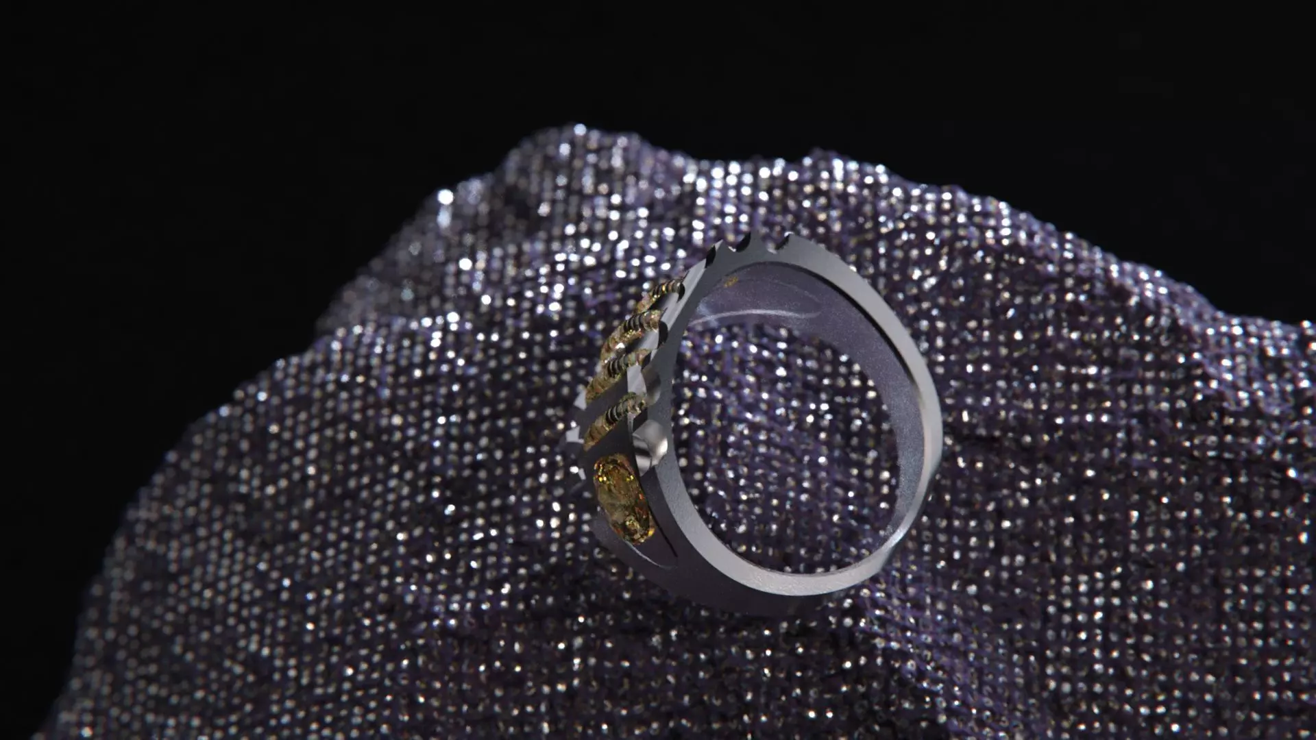 Crystal Geometry ring vol2 3D model_4