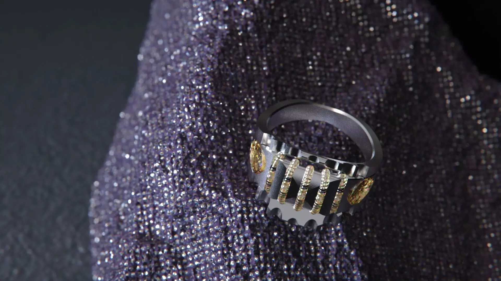 Crystal Geometry ring vol2 3D model_2