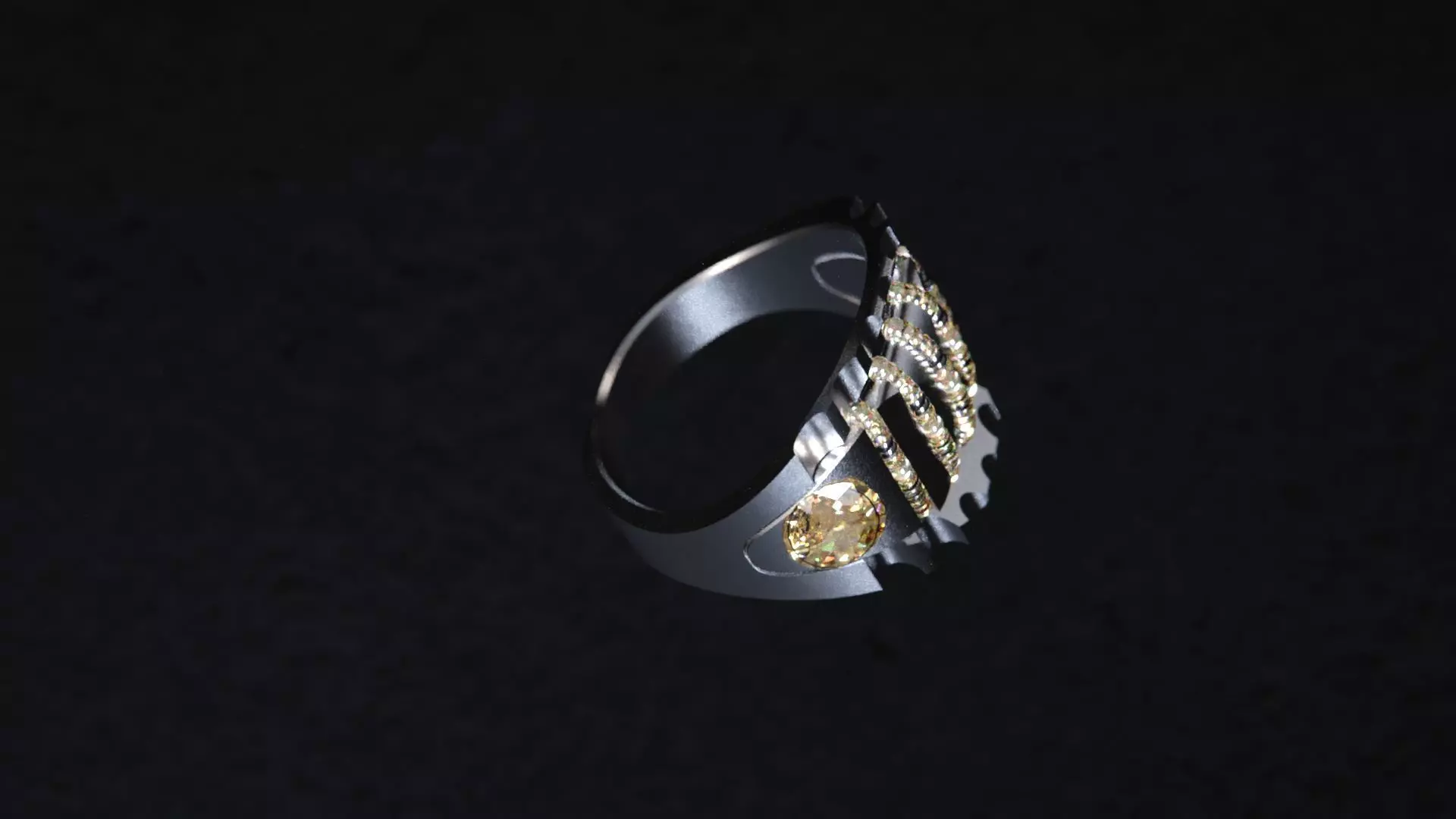 Crystal Geometry ring vol2 3D model_6