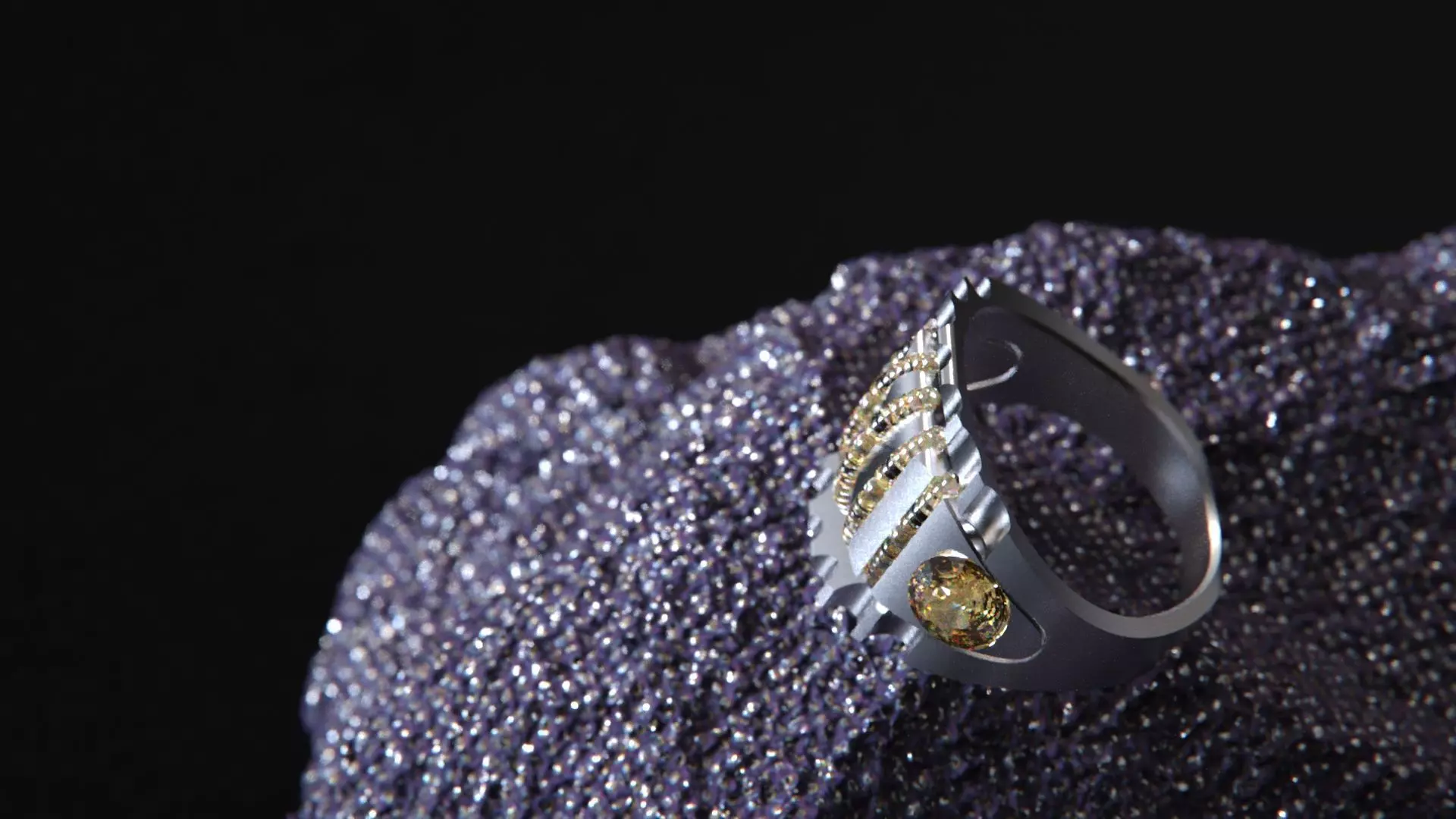 Crystal Geometry ring vol2 3D model_0