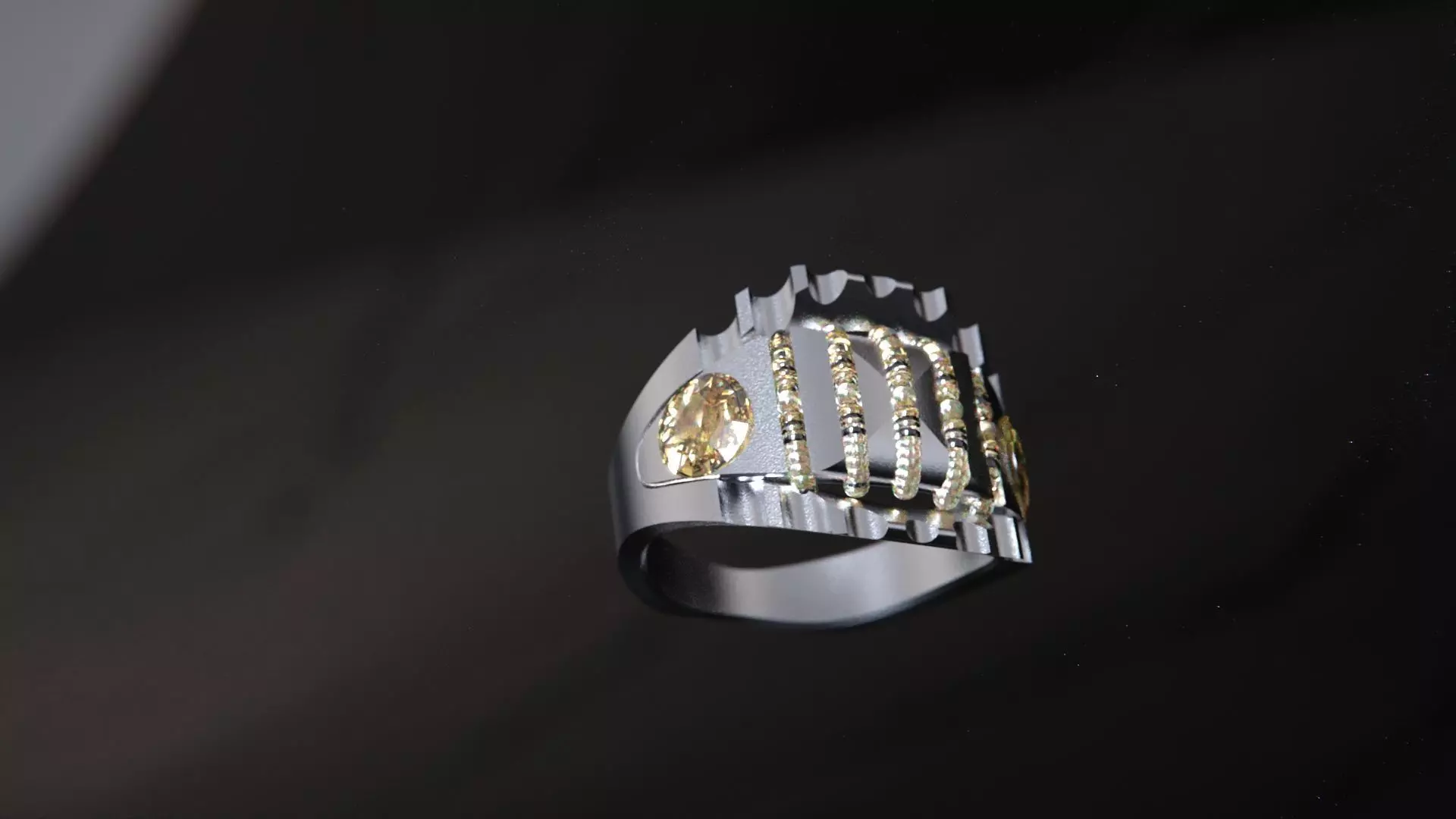 Crystal Geometry ring vol2 3D model_9