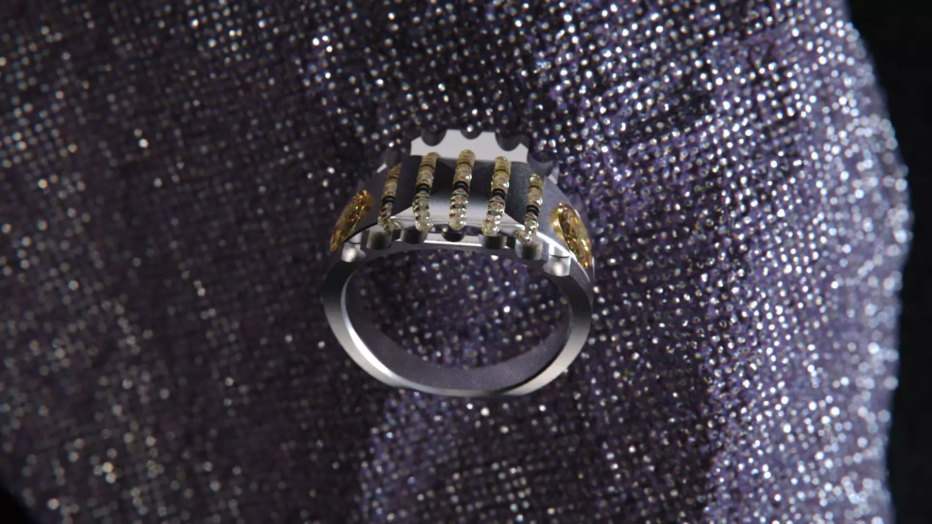 Crystal Geometry ring vol2 3D model_5