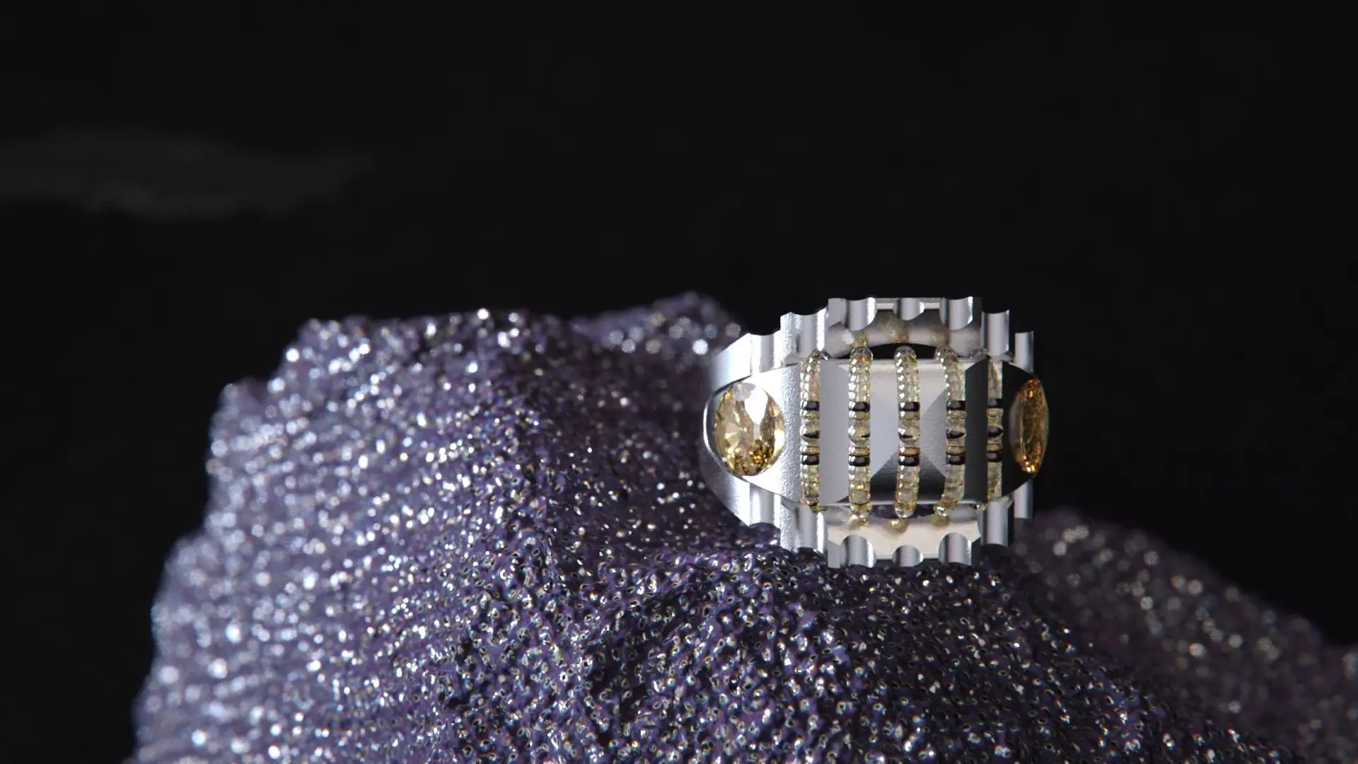 Crystal Geometry ring vol2 3D model_3