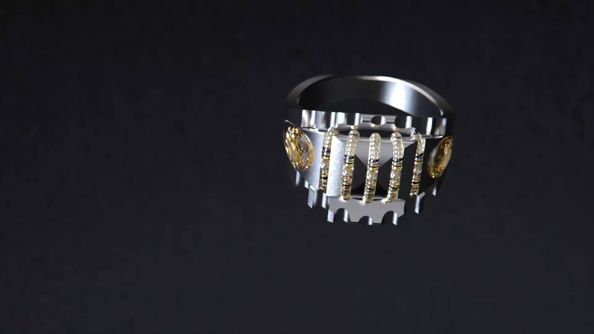 Crystal Geometry ring vol2 3D model_10