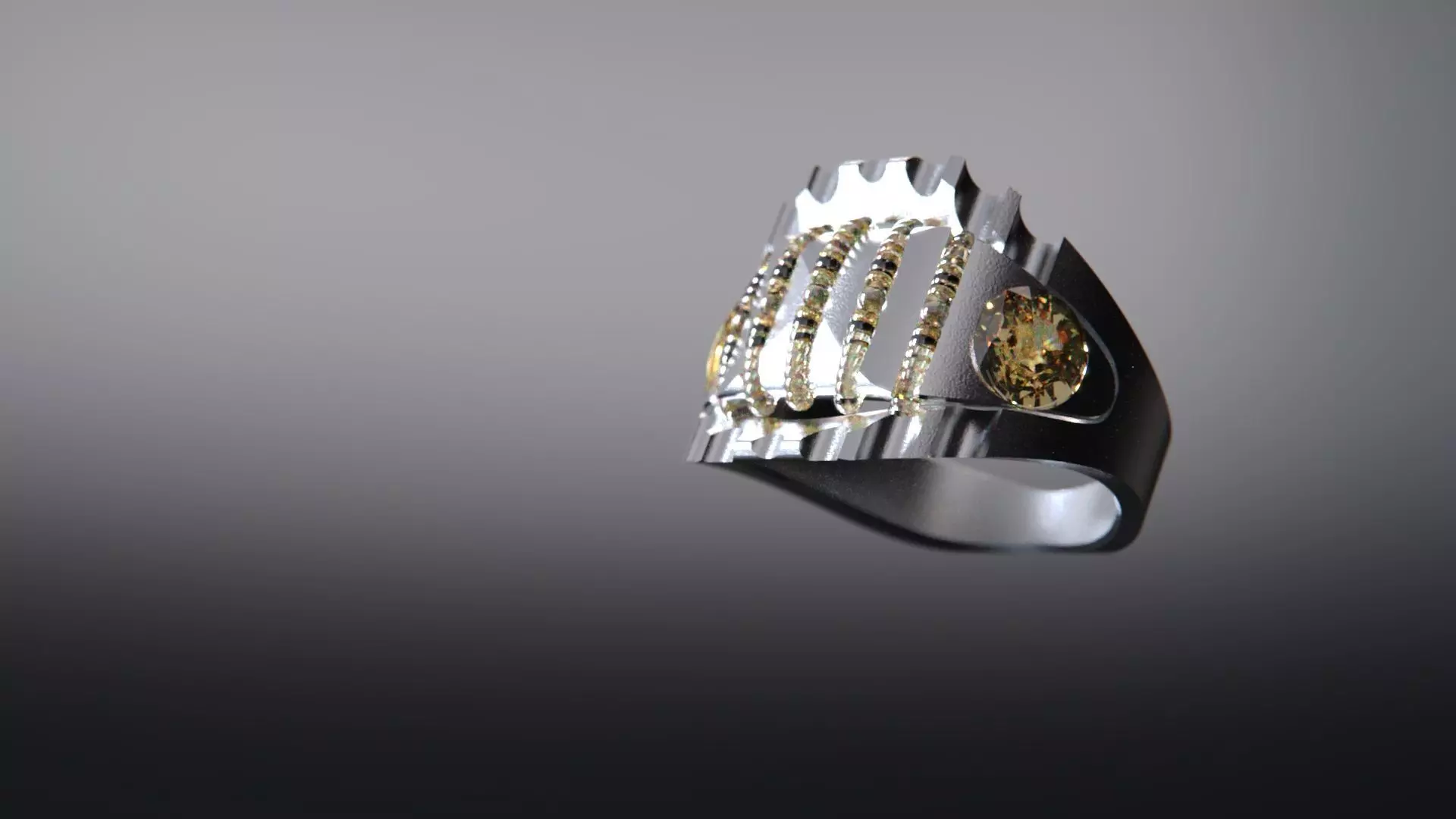 Crystal Geometry ring vol2 3D model_7