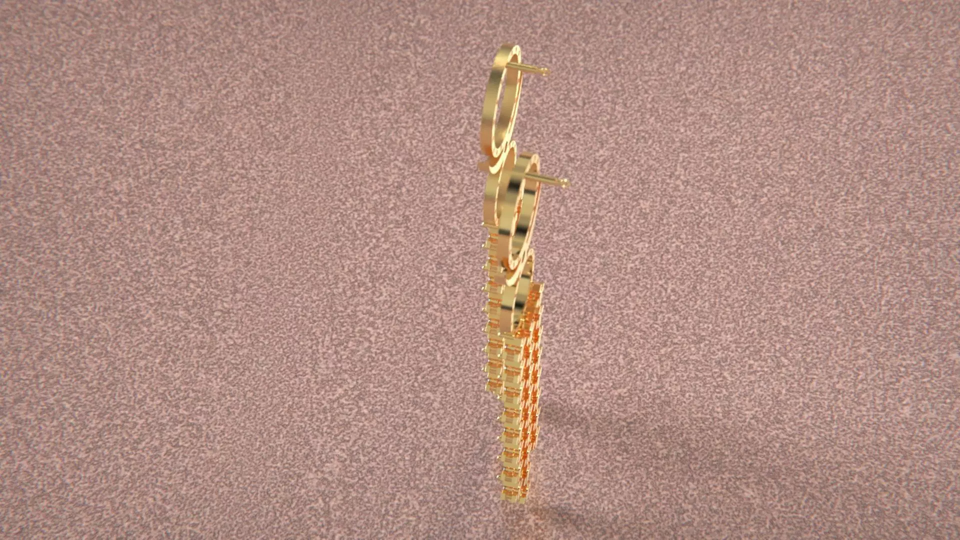 Earrings woman design 3D model_5