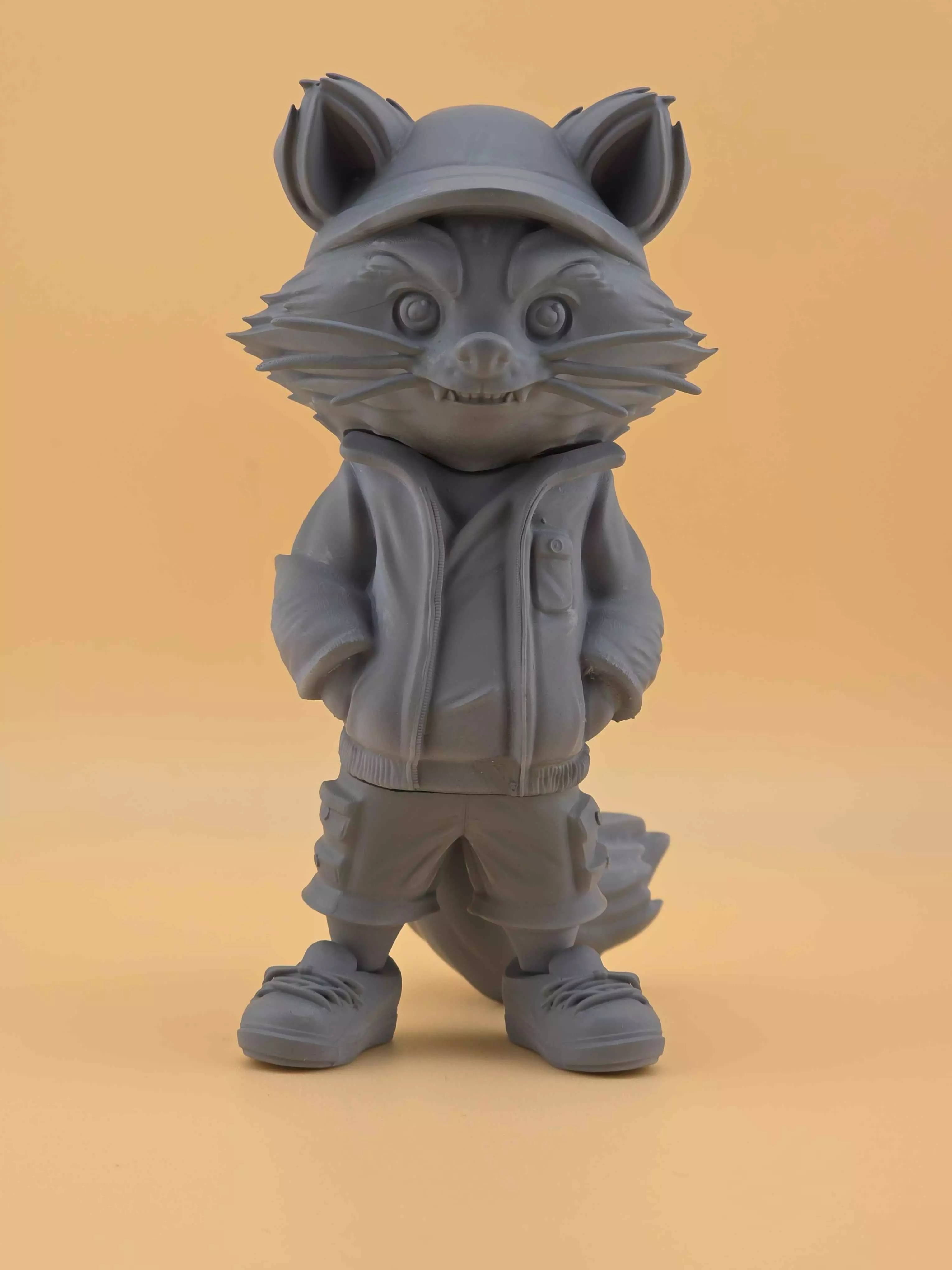 Urban Stylized Raccoon Character 60mm Printable 3D print model