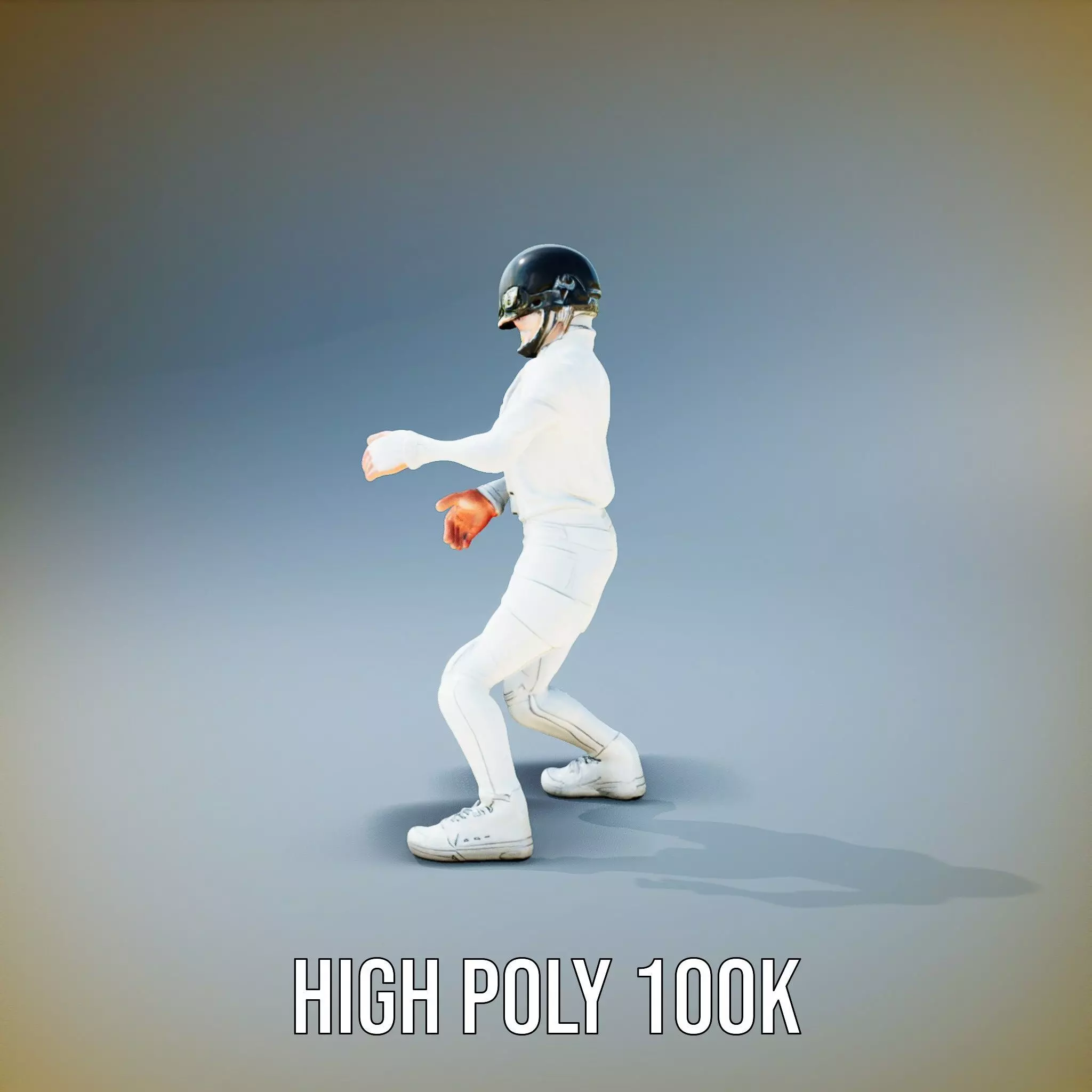 Futuristic White Suit model pack Low-poly 3D model_10