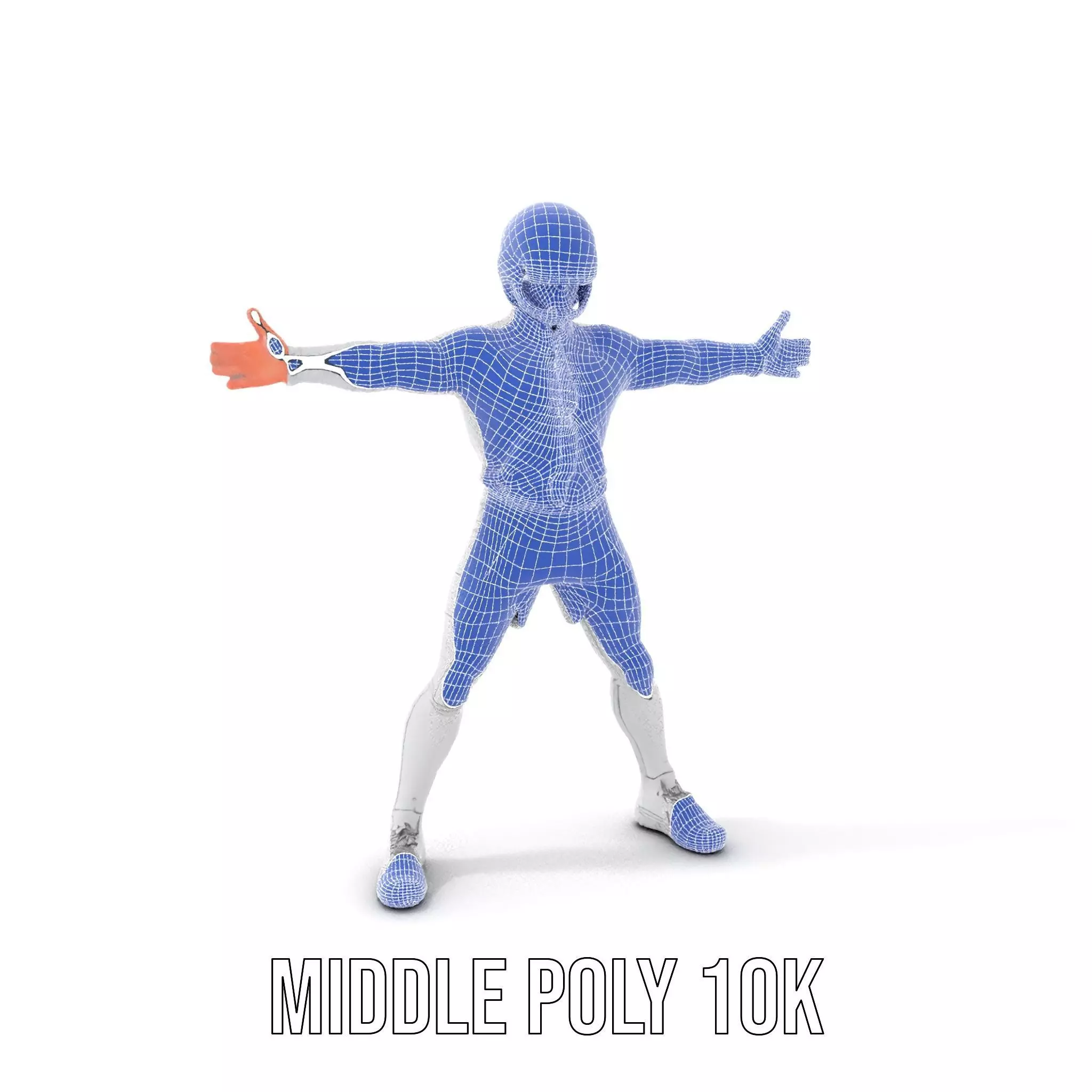 Futuristic White Suit model pack Low-poly 3D model_22