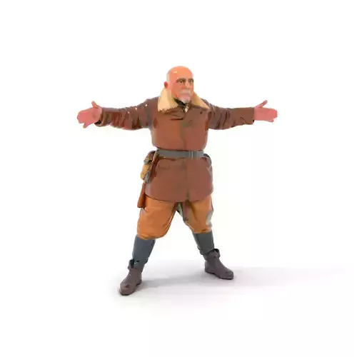 Vintage Aviator Outfit model pack