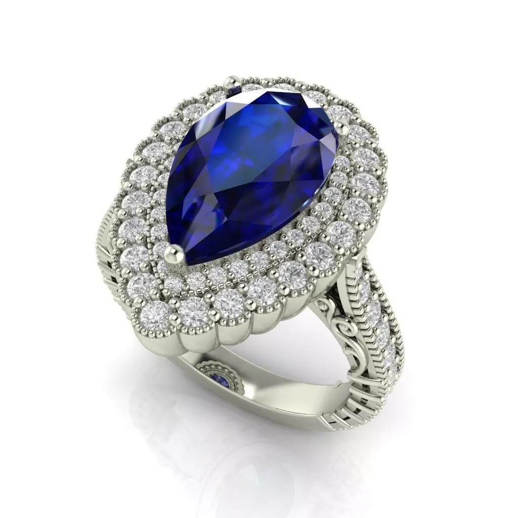 LUXURY DIAMOND RING 3D print model_0