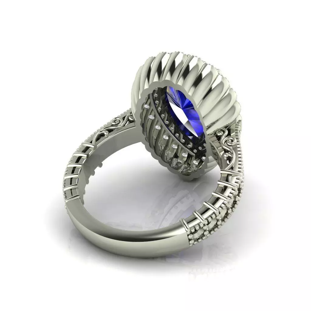 LUXURY DIAMOND RING 3D print model_3