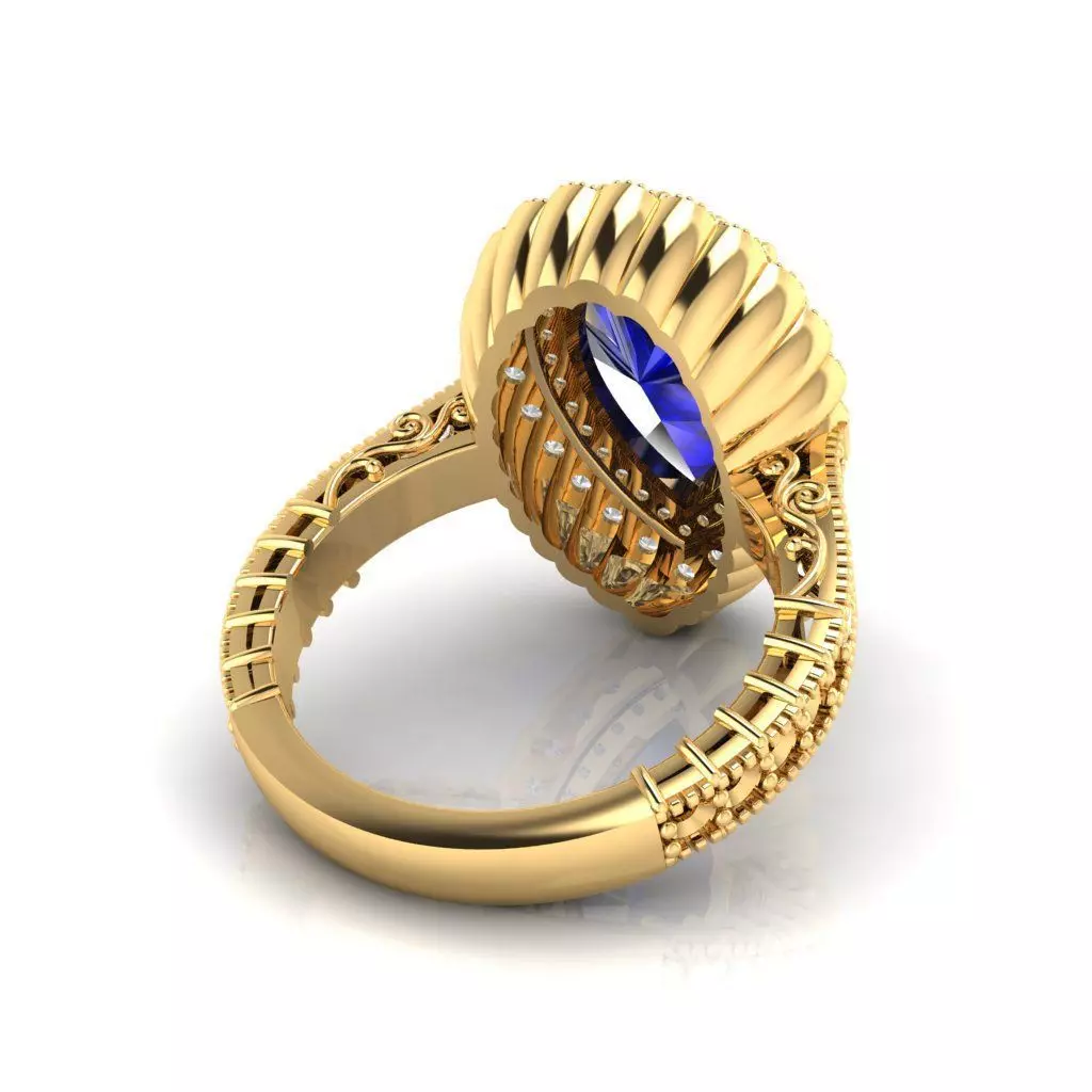 LUXURY DIAMOND RING 3D print model_8