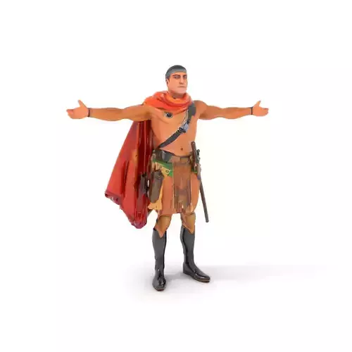 Desert Warrior Adventurer model pack