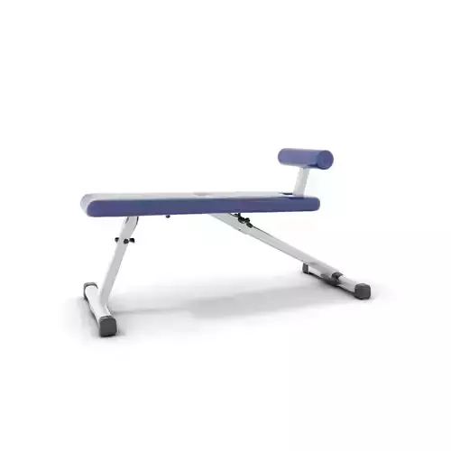 Blue Fitness Bench model pack