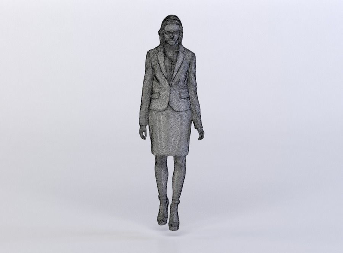 Julia 0274 Woman in a suit walking