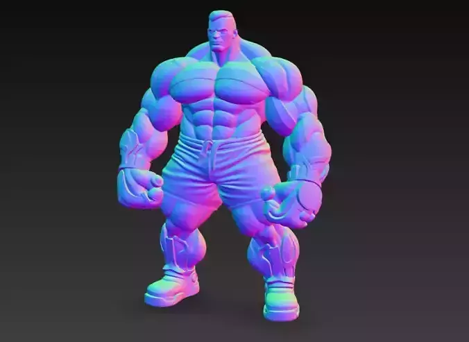 Big Boy Muscle Art Gym Anime Iron