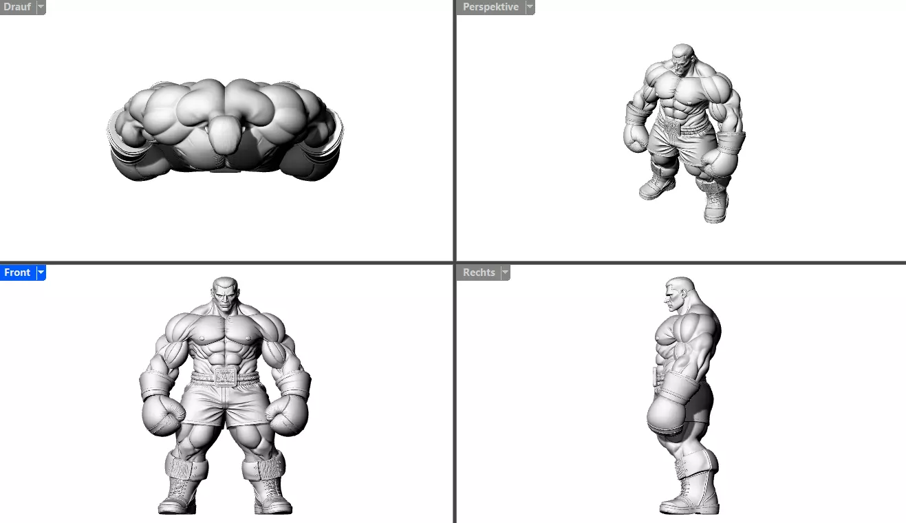 Man Iron Muscle Gym Fighter Bodybuilding 3D print model_6