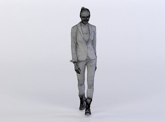 Julia 0290 Woman in a jacket walking