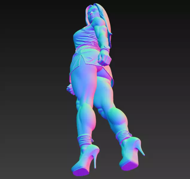 Art Women Sculptures Designer Animals Humans 3D print model_3