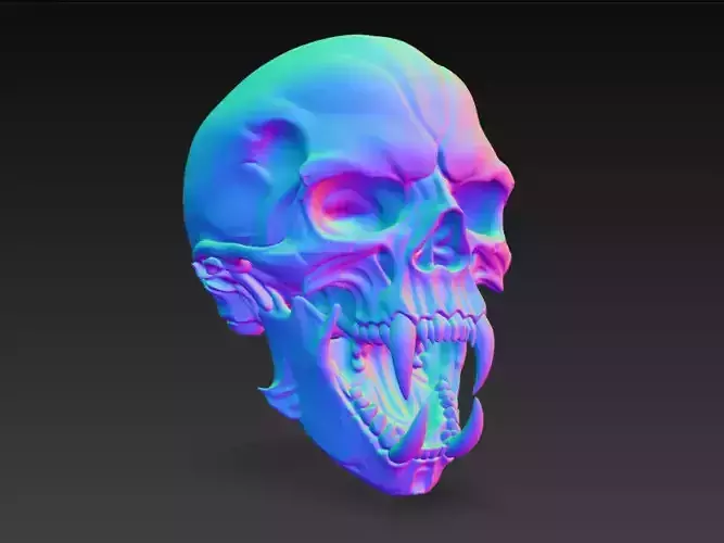 Human Skull Vampir 
