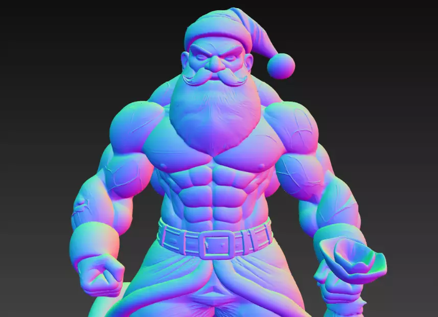 Christmas Santa Oldman Gift 3D print model_3