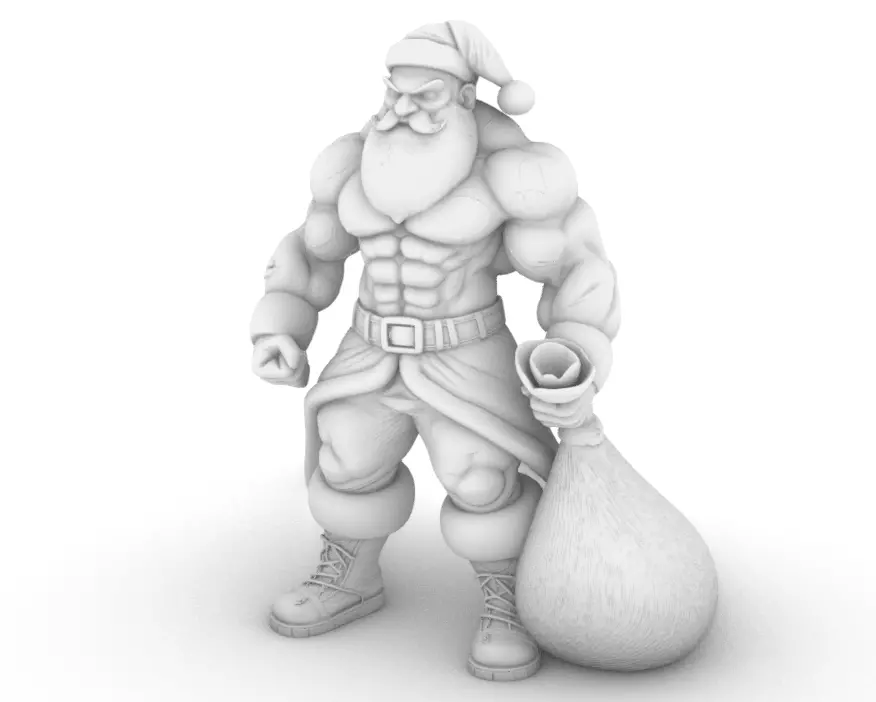 Christmas Santa Oldman Gift 3D print model_6