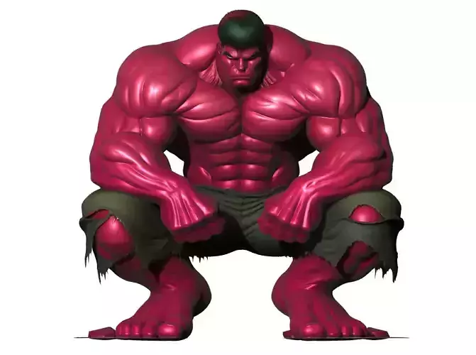 Big Man Muscle Art Bodybuilding Hulk Komik 